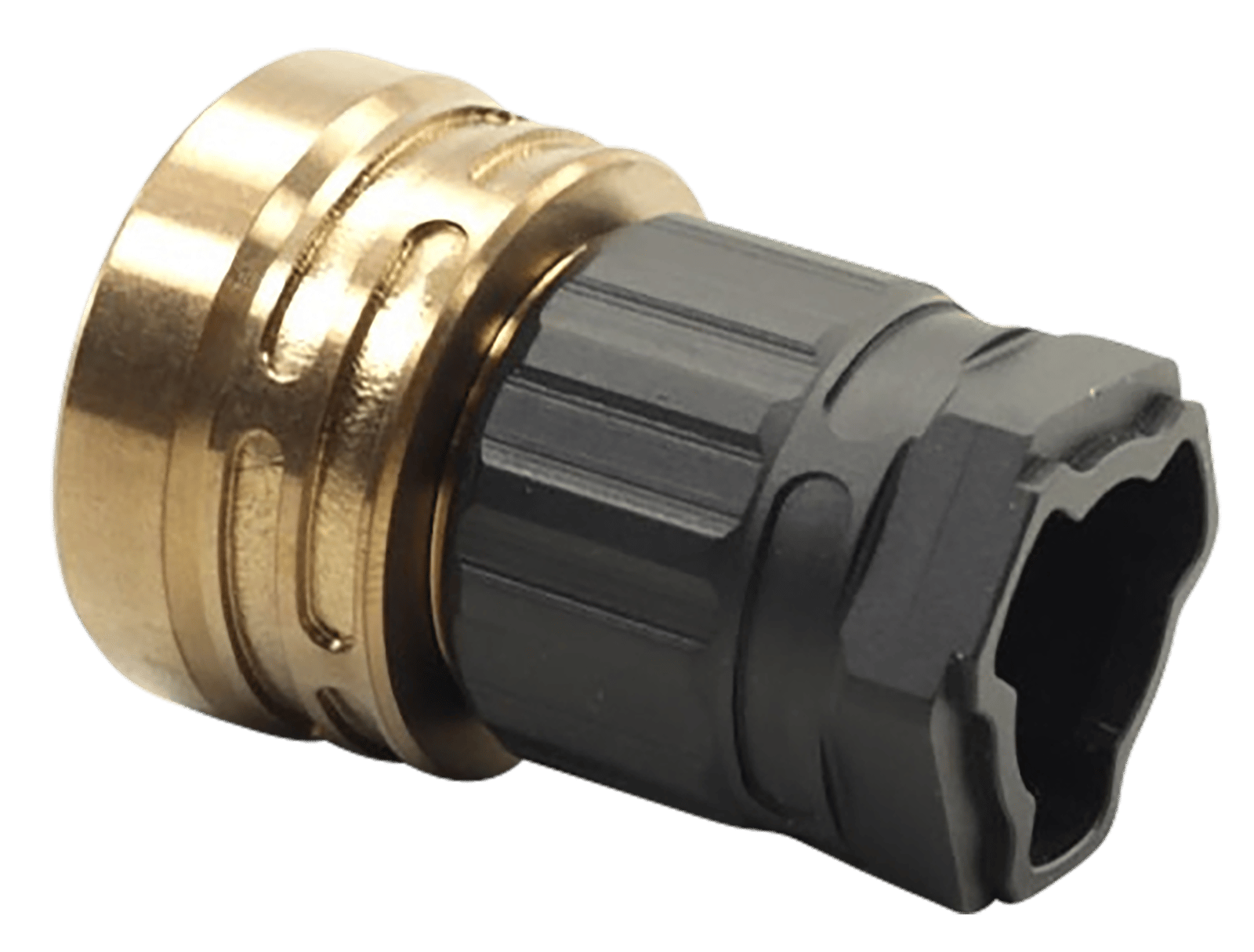 Q LLC ACCE9MOUNTTRILUGBLACK Erect9r Three-Way Mount Black, Fits HK 3-Lug Mount for ERECT9R 9mm Suppressor