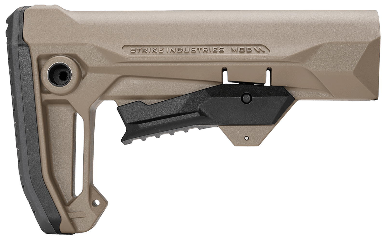 Strike Industries STRIKEESMOD2FDE MOD2 Rifle Stock FDE Polymer Compatible w/ AR Style Buffer Tubes