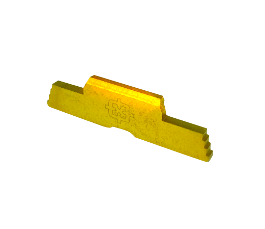 Cross Armory CRG5SLGD Slide Lock  Extended Compatible w/Glock Gen1-5/P80 Gold Steel