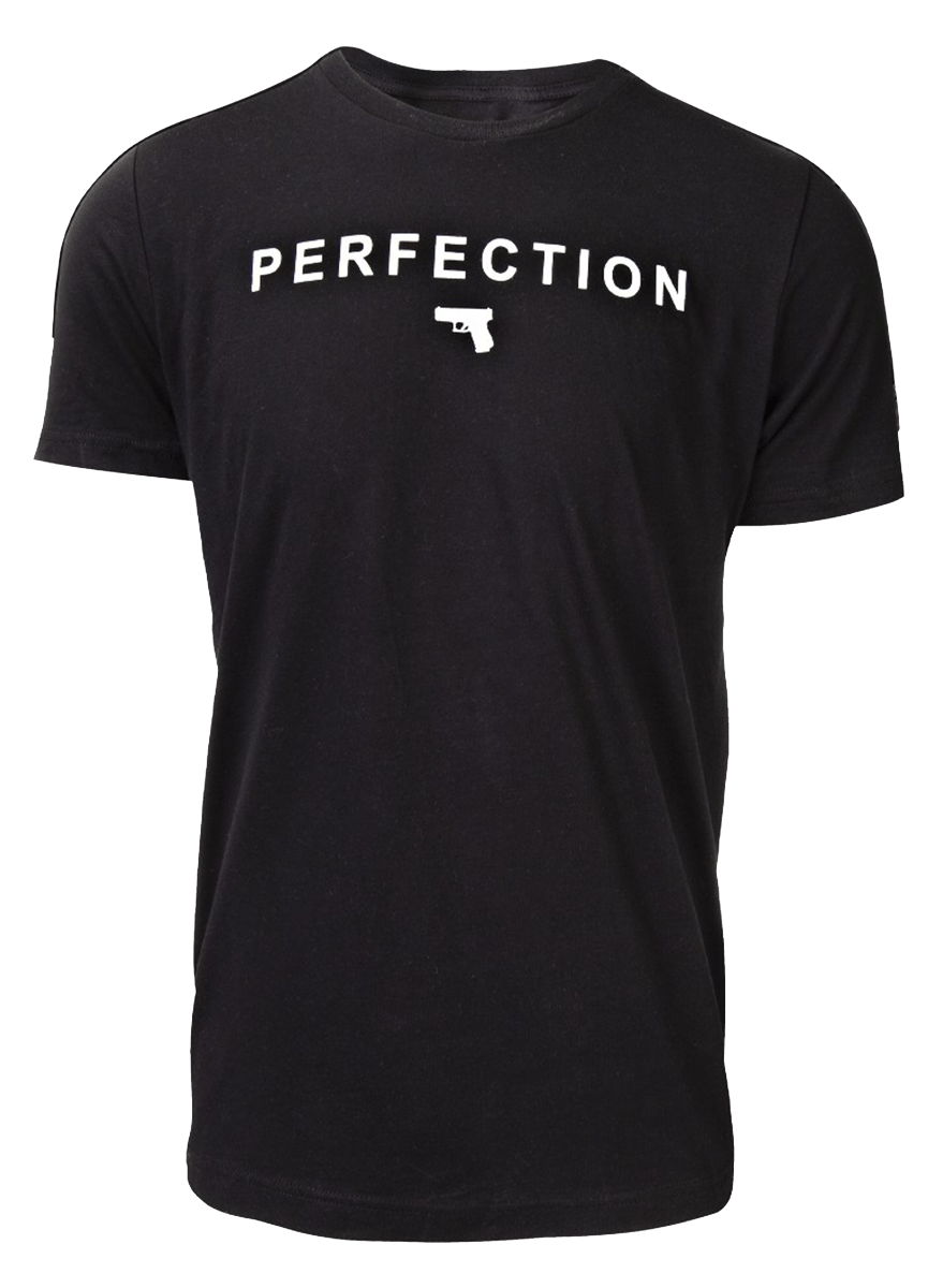 Glock AA75128 Perfection Pistol  Black Cotton Short Sleeve 2XL