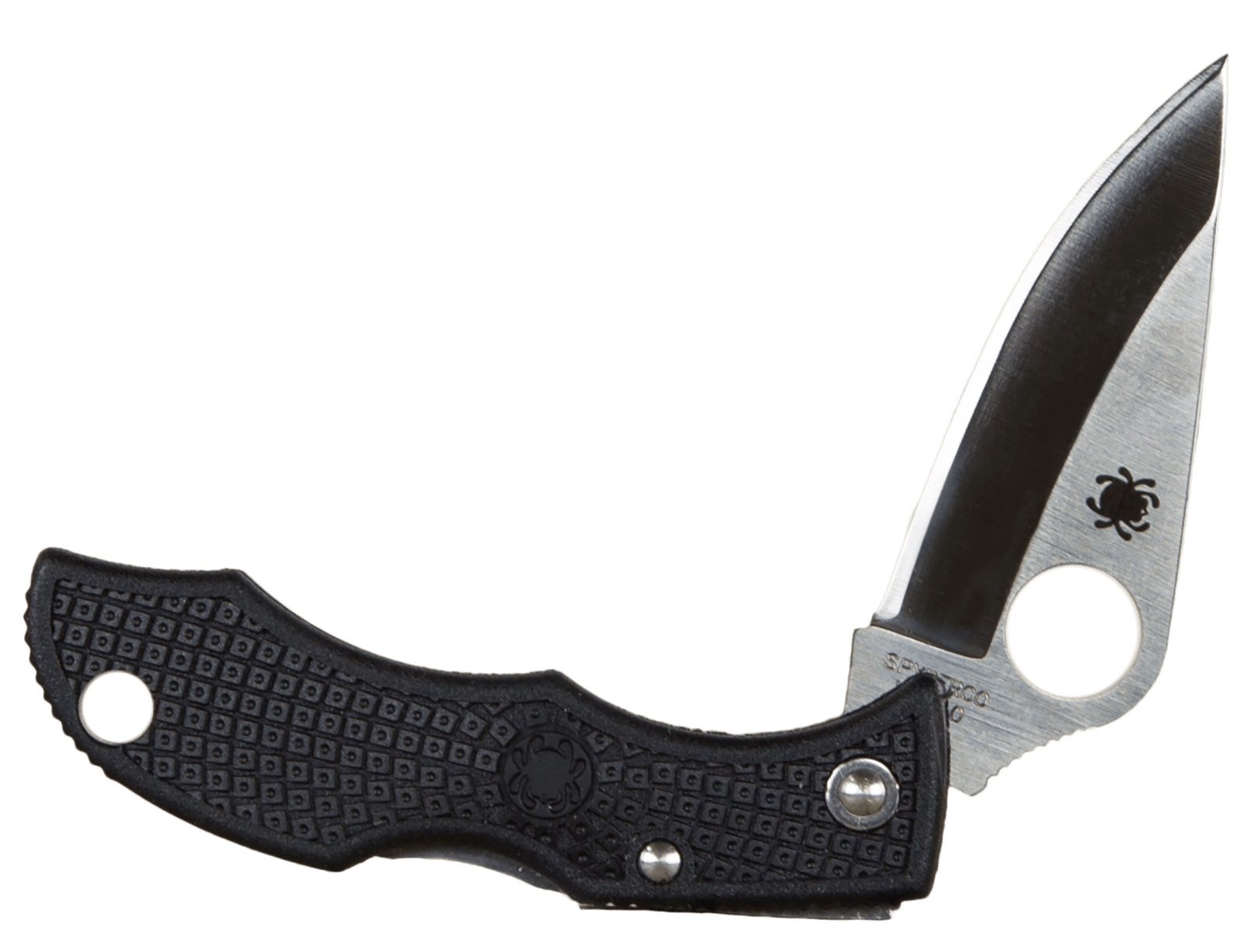 Spyderco  Ladybug 3  1.94" Folding Clip Point Plain VG-10 Stainless Steel Blade FRN Black Handle