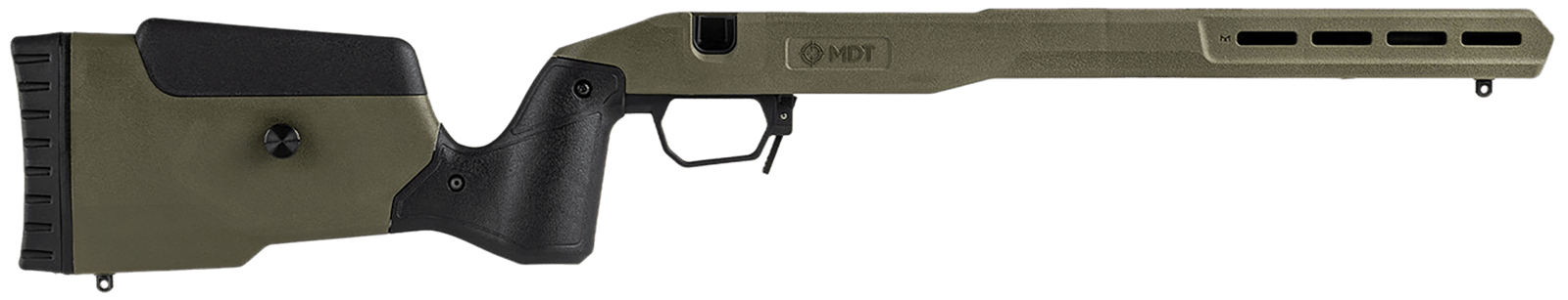 Mdt Sporting Goods Inc 106232ODG Oryx Chassis OD Green 6061-T6 Aluminum Fits Ruger American SA
