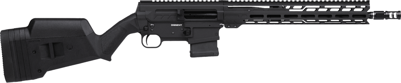 CMMG 30A5C0FAB Dissent BR4 *CA Compliant 300 Blackout 10+1 14.50" Black Nitride Threaded Barrel, Black Armor Cerakote Picatinny Rail Aluminum Receiver, Magpul SGA Black Synthetic Stock