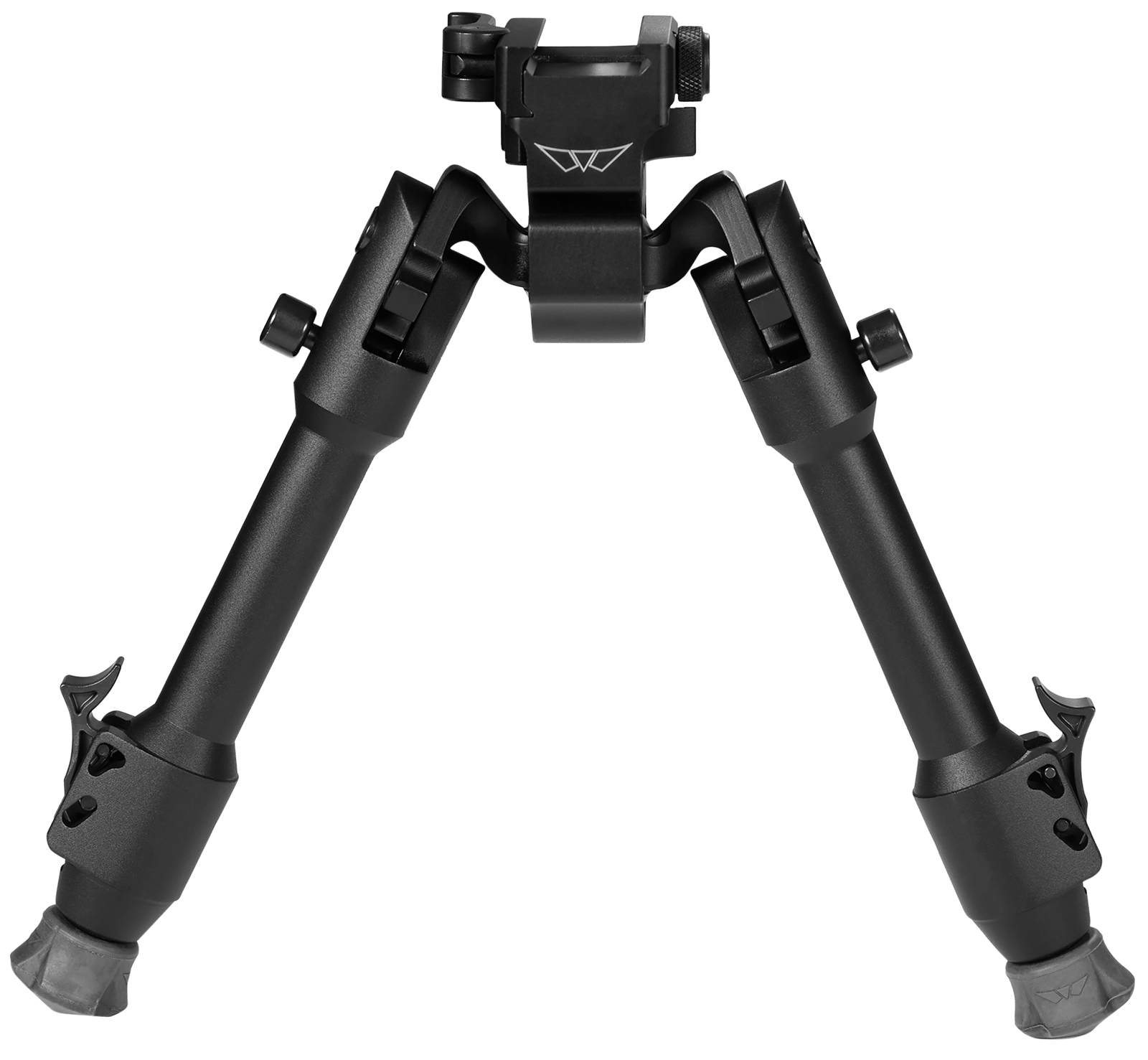 Warne 7901M Skyline Precision Bipod  made of Matte Black Aluminum with Picatinny Rail Attachment Type, Rapid Leg Deployment, 22 Degree Cant, 44 Degree Pan & 6.90-9.10" Vertical Adjustment