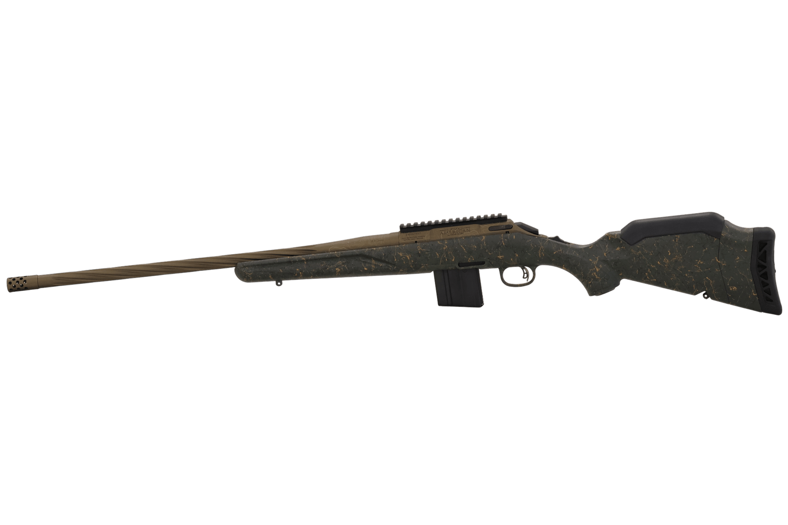 RUGER AMERICAN G2 PRED WILDERNESS TOPO RFL 6.5 GRENDEL 22" T.B. SPIRAL BBL, GRN SPLTR,BRNT BRNZ 10RD