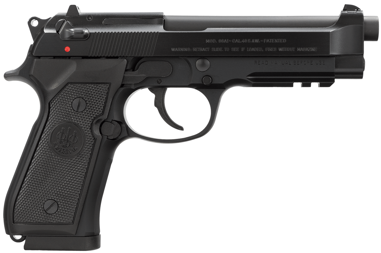 Beretta USA J9A4F10 96A1  40 S&W 4.90" Barrel 12+1, Black Bruniton Alloy Frame, Serrated Steel Slide & Polymer Grip