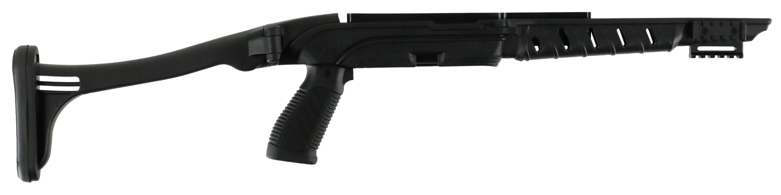 ProMag PM278 Tactical Folding Stock  Black Synthetic with Pistol Grip for Remington 597