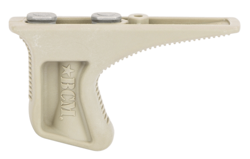 BCM KAGKMFDE BCMGunfighter Kinesthetic Angled Grip Made of Polymer With Flat Dark Earth Textured Finish for KeyMod Rail
