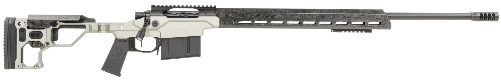 Christensen Arms 8010307200 Modern Precision  6.5 Creedmoor 5+1 22" Threaded Carbon Fiber Barrel, Black Nitride Finish, Tungsten Anodized Folding Stock, Polymer Grip