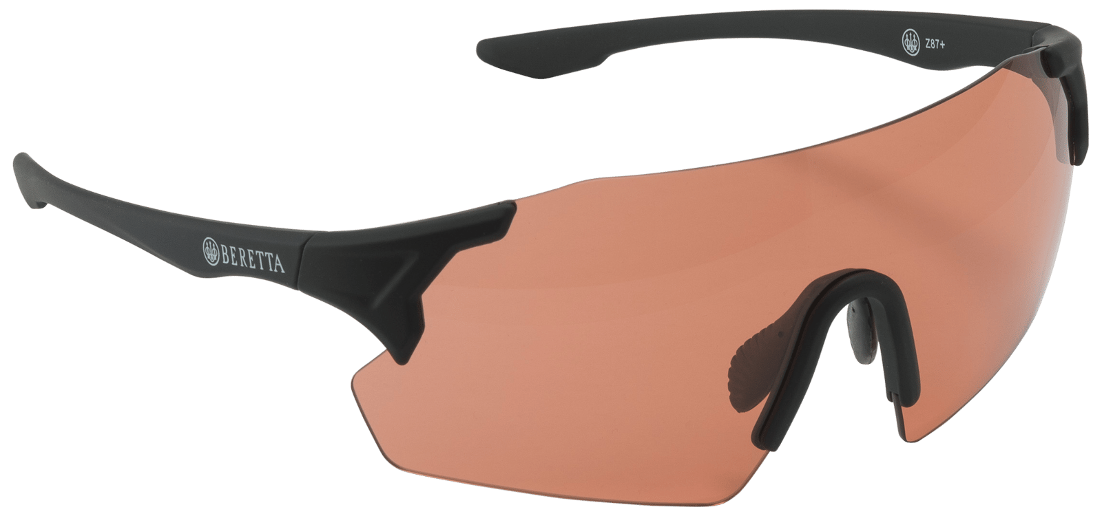 Beretta USA OC061A28540407UNI Challenge EVO Glasses Orange Lens Black Frame