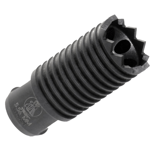 Troy Ind SBRACLM05BT00 Claymore Muzzle Brake Black Steel with 1/2"-28 tpi Threads & 2.25" OAL for 5.56x45mm NATO AR-Platform