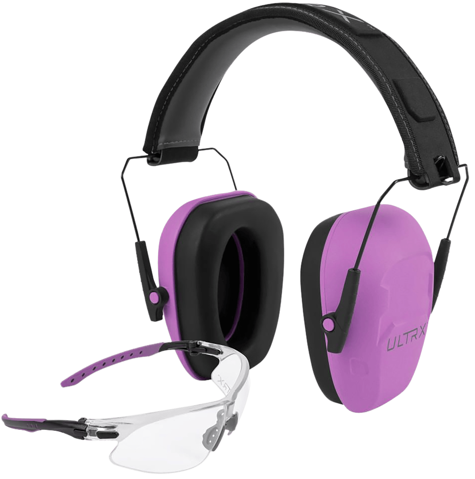 Allen 4155 Shield Ear & Eye Protection Combo 23 dB Plum