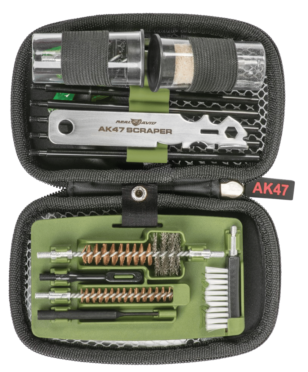 Real Avid AVGCKAK47 Gun Boss Cleaning Kit AK47/Green Weather Proof Ballistic Nylon Case
