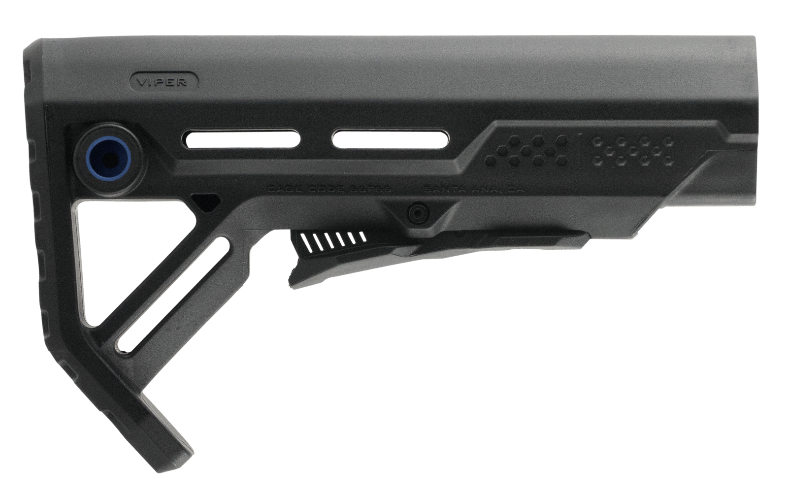 Strike STRIKEESMOD1BKBLU MOD1 Mil-Spec Black with Blue Accent Synthetic for AR-15, M16