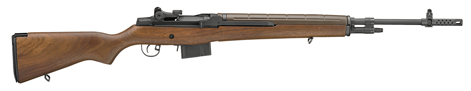 Springfield Armory MA9222CA M1A Loaded *CA Compliant 308 Win/7.62x51mm 10+1 22" Black Parkerized Medium National Match Barrel, Black Parkerized Steel Receiver, Walnut Wood Fixed Stock, Right Hand