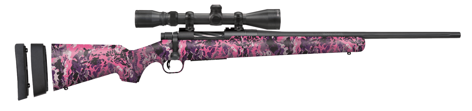 Mossberg 28143 Patriot Super Bantam 6.5 Creedmoor 5+1 20" Matte Blued Fluted Barrel Matte Blued Steel Muddy Girl Wild Right Hand