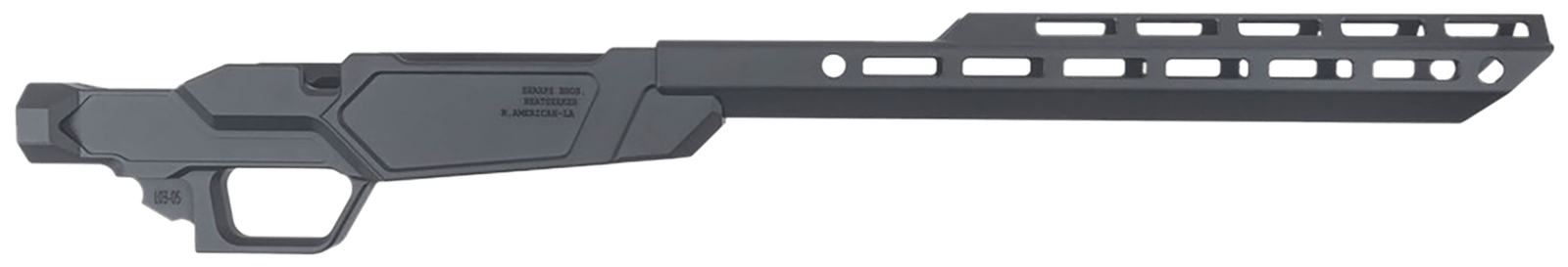 Sharps Bros SBC09 Heatseeker  Matte Black Cerakote Fits Ruger American Long Action