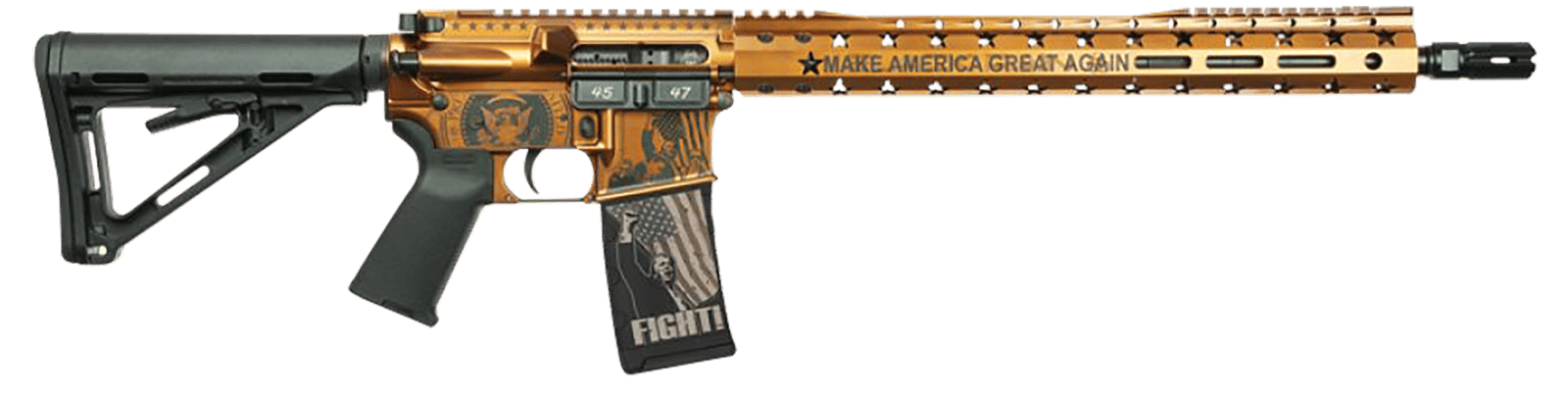 Black Rain Ordnance 24111204C Spec15  5.56 NATO 30+1 16" Black Nitride Stainless Steel Barrel, Aluminum Receiver, 15" Slim M-LOK Handguard, Magpul Black Polymer Stock, Black Magpul Grip