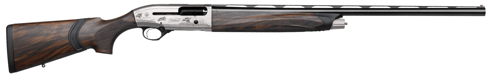 Beretta USA J40AN18 A400 Upland 12 Gauge 28" Black Barrel 3" 2+1, Nickel Engraved Metal, Xtra Grain Walnut Kick-Off Stock