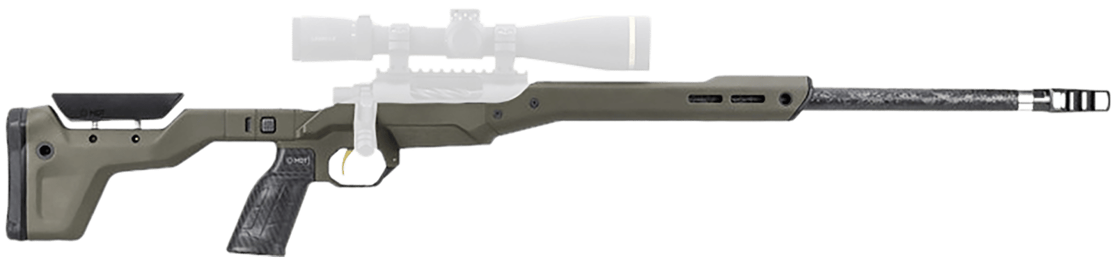 Mdt Sporting Goods Inc 107837CKG HNT26 Chassis System Cobalt Green Fits Howa 1500 SA/ Weatherby Vanguard Compatible w/ AICS Mags Short Action Standard