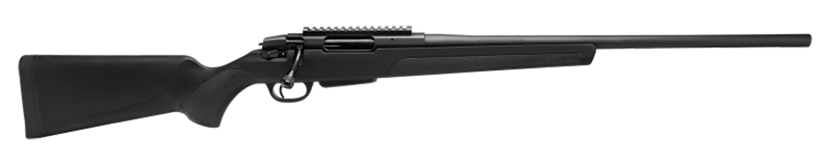 Stevens 18824 334  Full Size 243 Win 3+1 20" Button Rifled Carbon Steel Barrel, Matte Black Carbon Steel Receiver w/Integrated Recoil Lug, Matte Black Synthetic Stock, Scope Mount, Right Hand