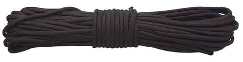 RED ROCK 550 PARACHUTE CORD 100 FEET BLACK
