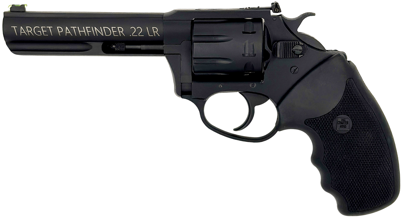Charter Arms 12242 Pathfinder Target Lite 22 LR 8rd 4.20" Black Frame w/ Black Rubber Grip