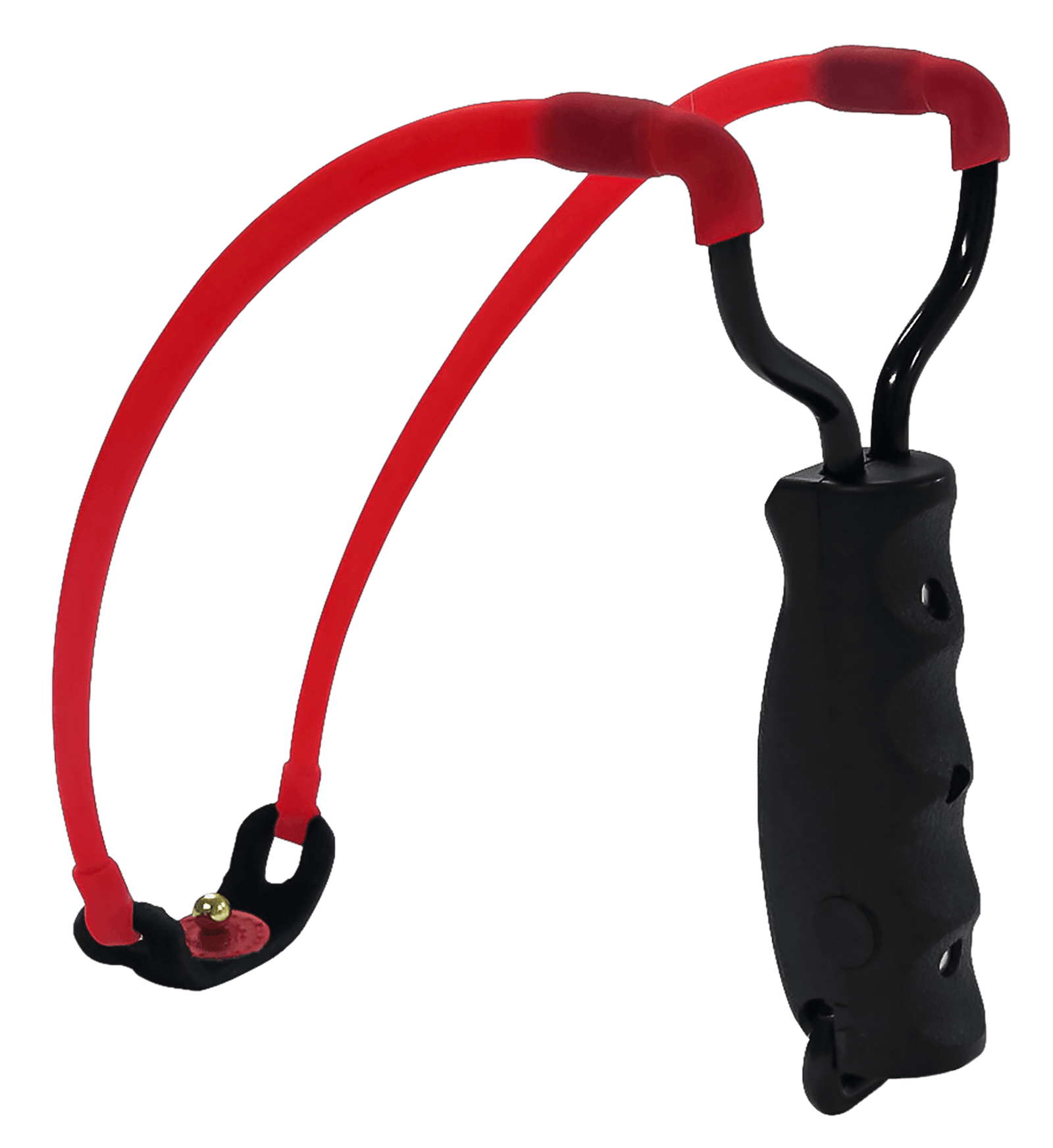 Marksman 3030 Marksman 3030 Traditional Slingshot Red Hyper-Velocity Band Black Molded Handle