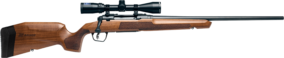 Savage Arms 32260 Axis 2 XP Combo 6.5 Creedmoor 4+1 22" Matte Black Sporter Barrel & Drilled & Tapped Carbon Steel Receiver, Ergonomic Hardwood Stock, Right Hand, Boresighted 3-9x40mm Scope