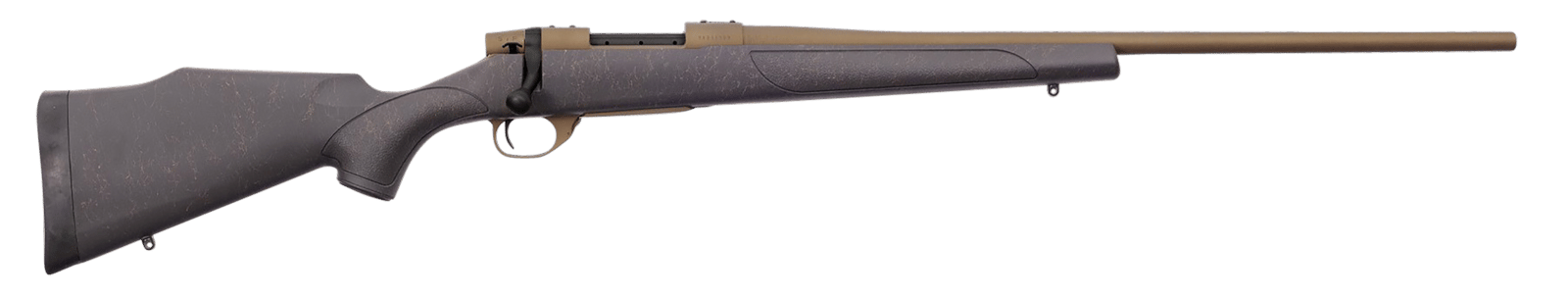 Weatherby VWB222RR4T Vanguard Weatherguard 22-250 Rem 5+1 24" Threaded, Burnt Bronze Barrel/Rec, Black with Bronze Webbing Monte Carlo Stock