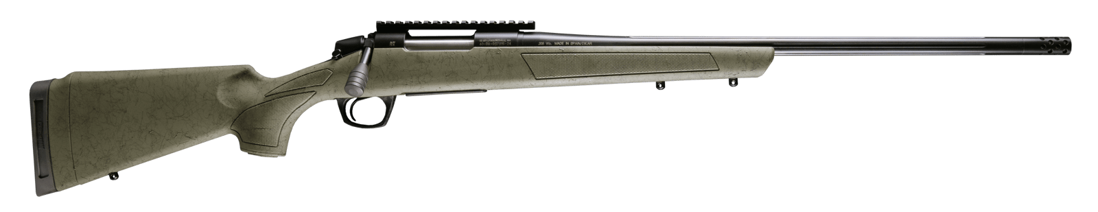 CVA CR3981G Cascade XT 6.5 Creedmoor 4+1 22" Graphite Black Cerakote Fluted Steel Threaded Barrel & Receiver w/Picatinny Rail, OD Green w/Black Webbing Adjustable Synthetic Stock, Right Hand