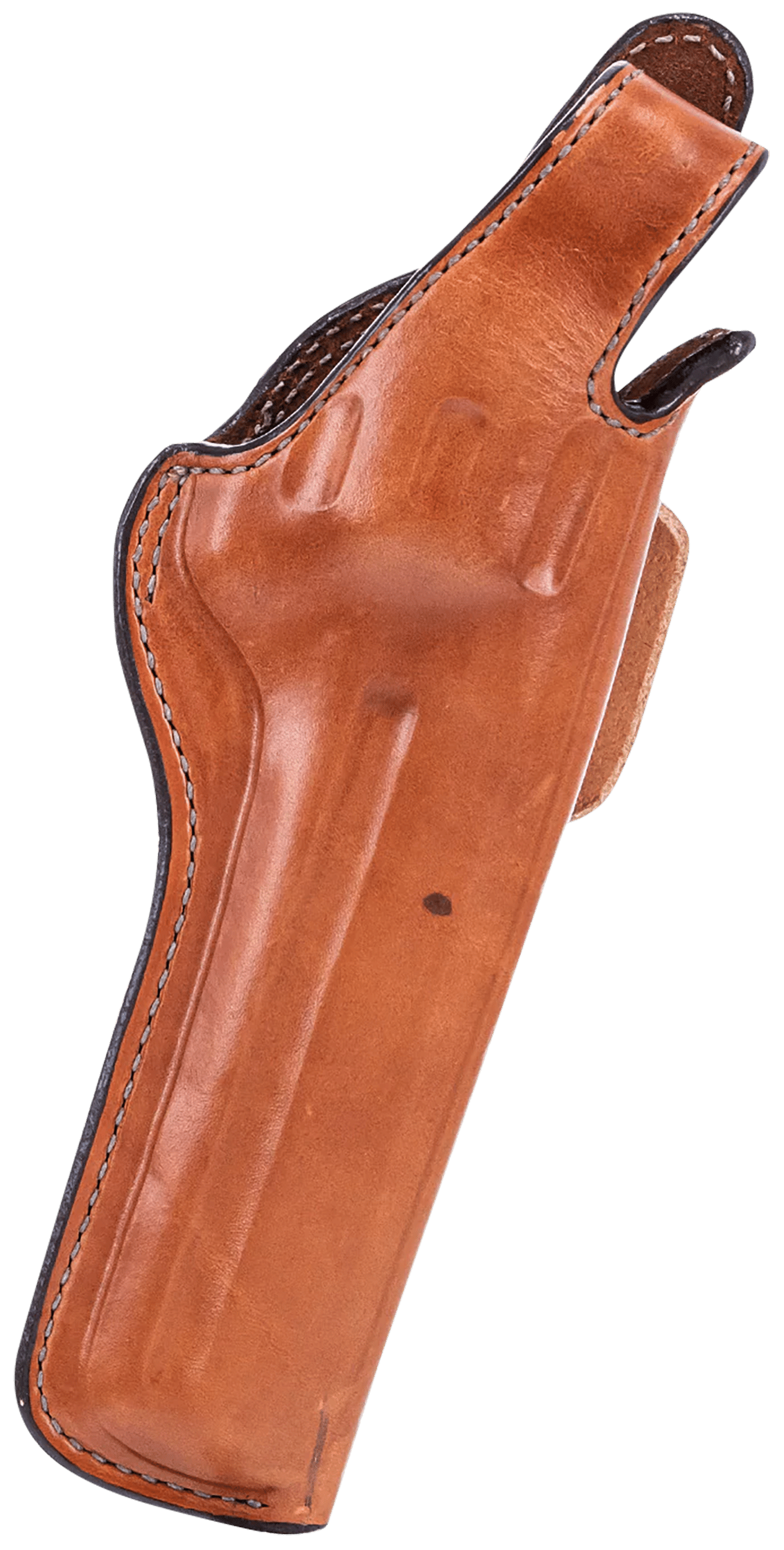 Bianchi 10309 5BHL Thumbsnap  OWB Size 08 Tan Leather Belt Loop Fits S&W N Frame/Colt Anaconda 4" Barrel Right Hand