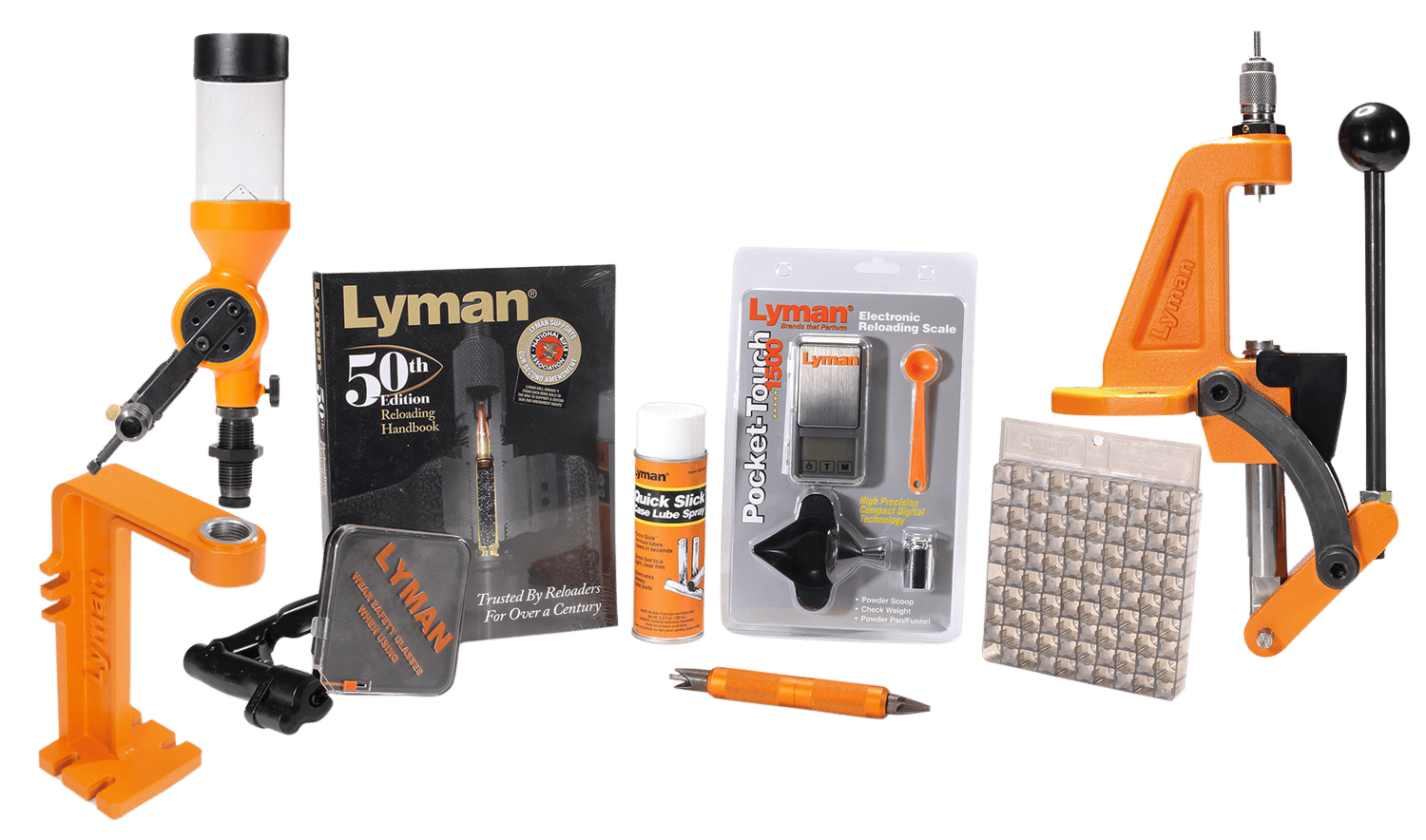 Lyman 7810350 Brass Smith Ideal Press Kit 1 Hole Cast Iron