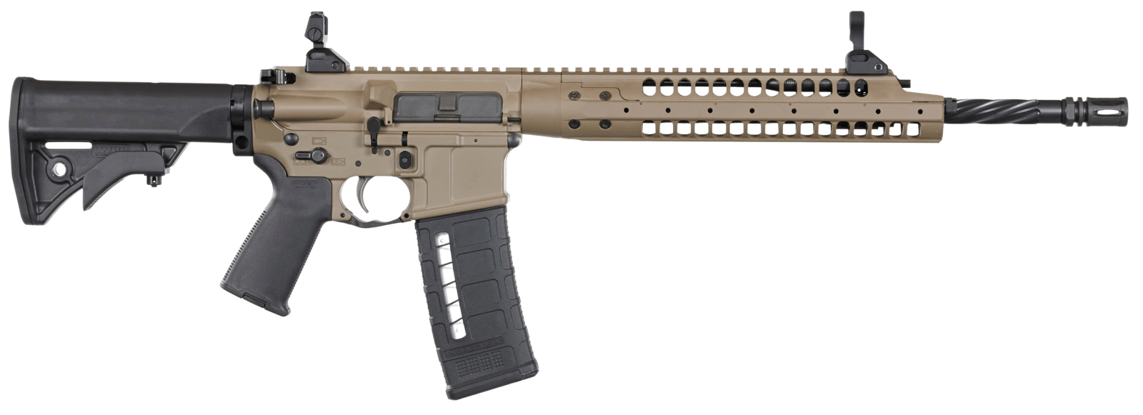 LWRC SIX8A5RCK16 SIX8 A5 6.8mm Rem SPC II 16.10" 30+1 Flat Dark Earth Cerakote Adjustable Stock