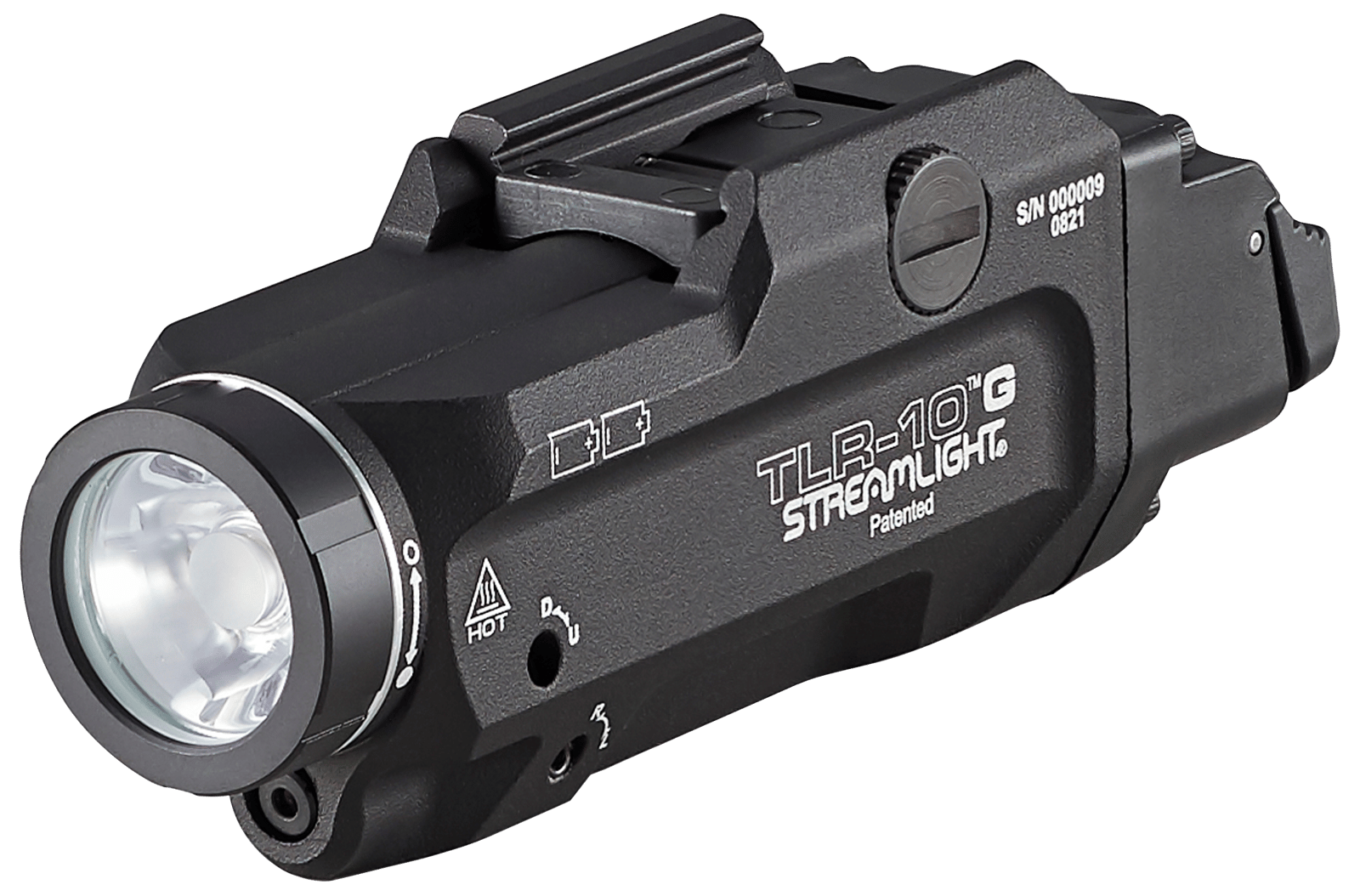 Streamlight 69473 TLR-10 G Gun Light with Green Laser  Black Anodized 1,000 Lumens White LED