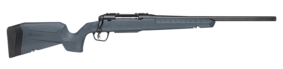 Savage Arms 33126 Axis 2  243 Win 4+1 20" Matte Black Carbon Steel Threaded Barrel, Drilled & Tapped Receiver, Gray Fixed w/Pistol Grip Synthetic Stock, Right Hand