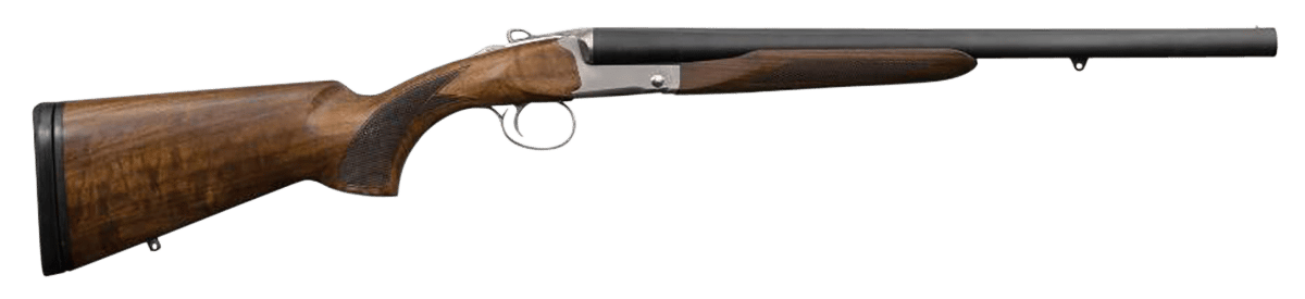Charles Daly 930114 512T Coach Full Size 12 Gauge Break Open 3" 2rd 20" Matte Blued Side By Side Barrel, Silver Steel Receiver, Fixed Oiled Walnut Stock, Rem Choke Tube System