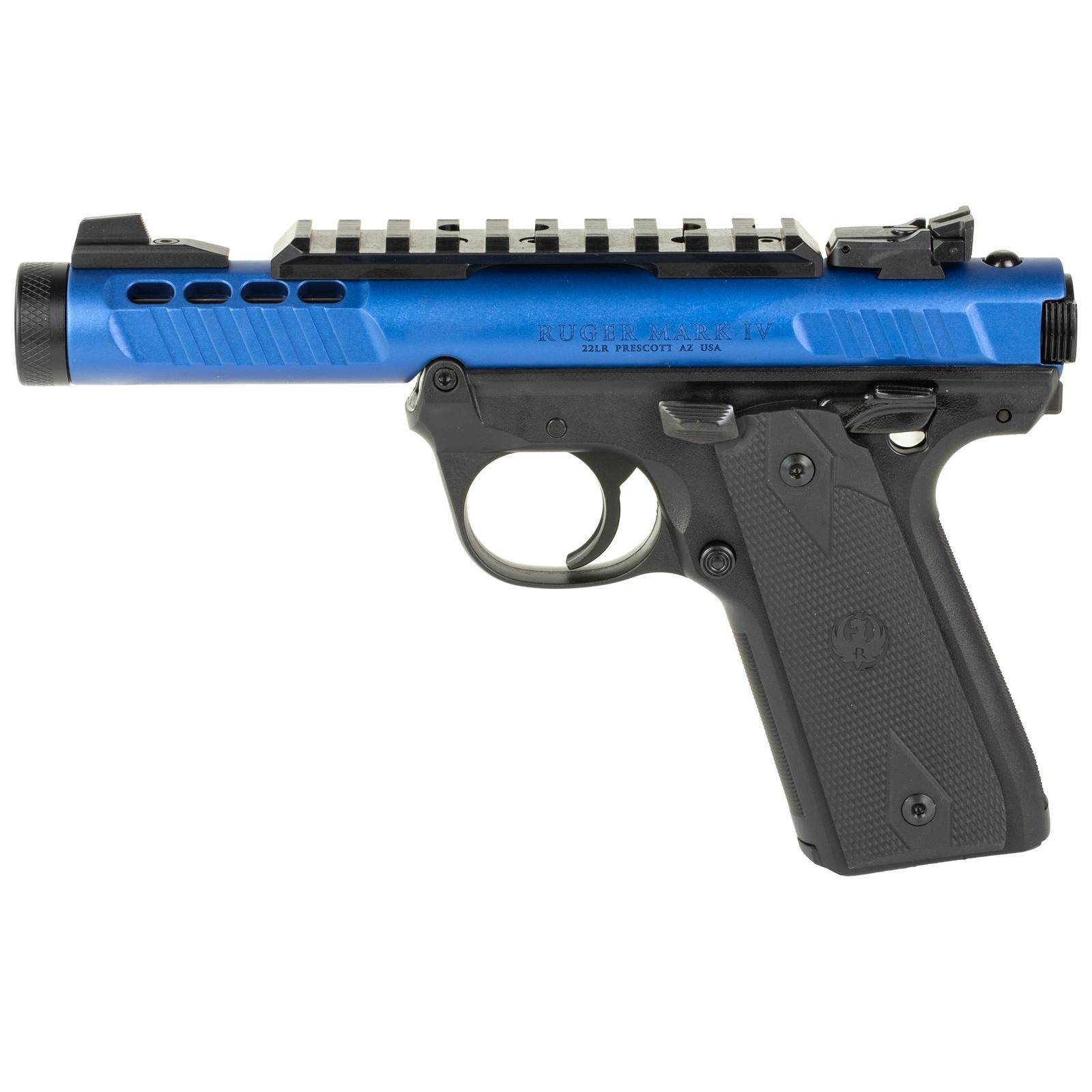 RUGER MRK IV LITE 22LR 4.4" 10RD BLU
