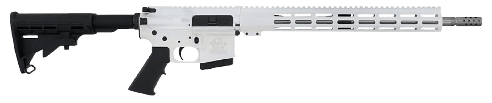 Great Lakes Firearms GL15350SSWHT16 GLFA  350 Legend 5+1 18" Stainless Threaded Barrel, White Cerakote Picatinny Rail Aluminum Receiver, M-LOK Handguard Black Synthetic Stock, Mil-spec Polymer Grip