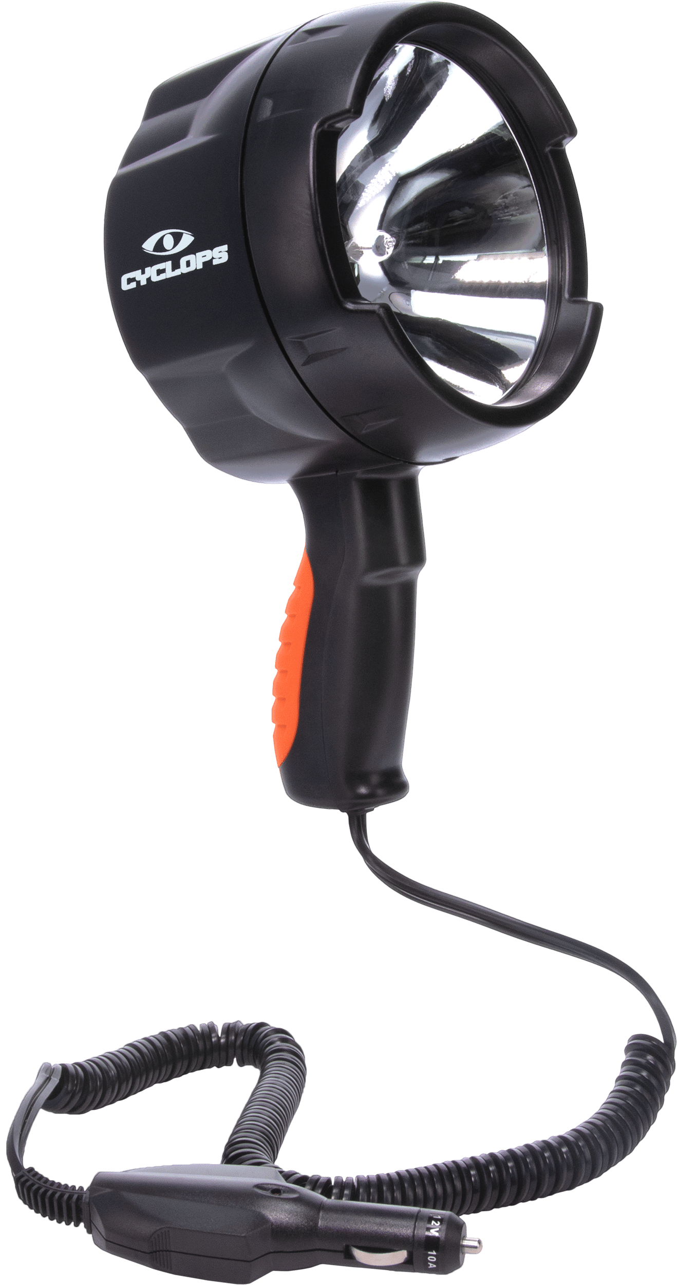 Cyclops CYCHS140012V Spotlight 12V Direct 1400 Lumens White Halogen Black Polymer 450 Meters