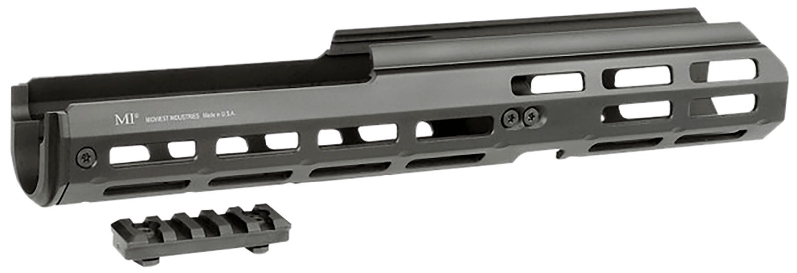 Midwest Industries MIBENM4HG M4 Benelli Black Hardcoat Anodized 6061 Aluminum 12.00" Long