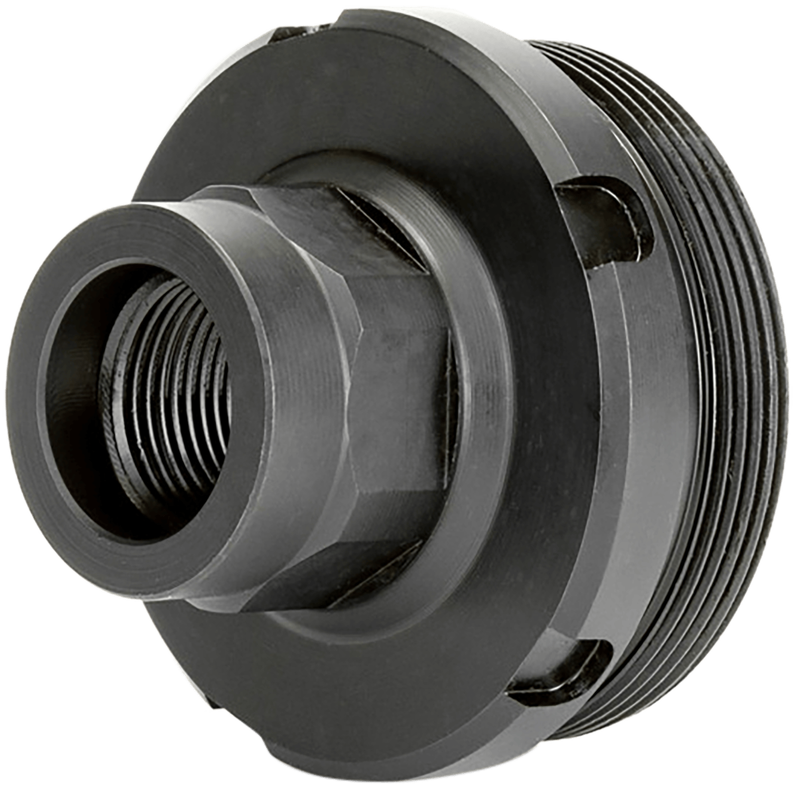 Griffin Armament DT1375X24-1/2X28  Thread Adapter 1/2"x28 17-4 Stainless Steel Nitride Black