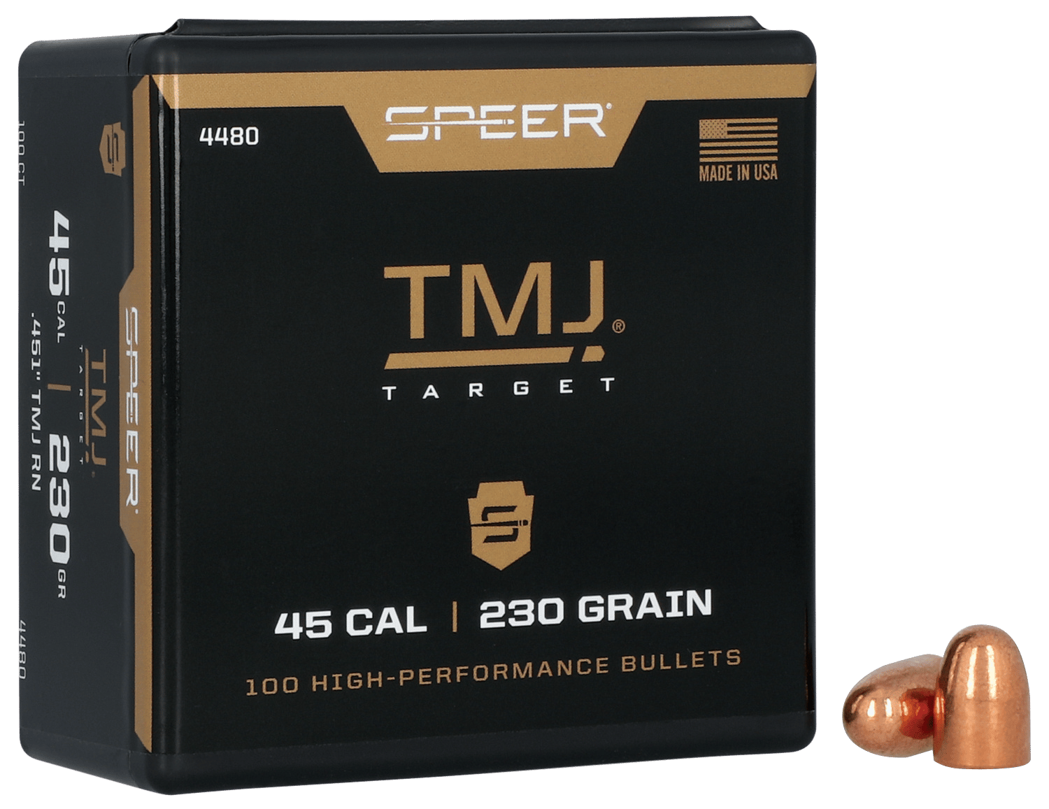 Speer 4480 TMJ  45Cal 230gr Total Metal Jacket 100 Per Box/5 Case