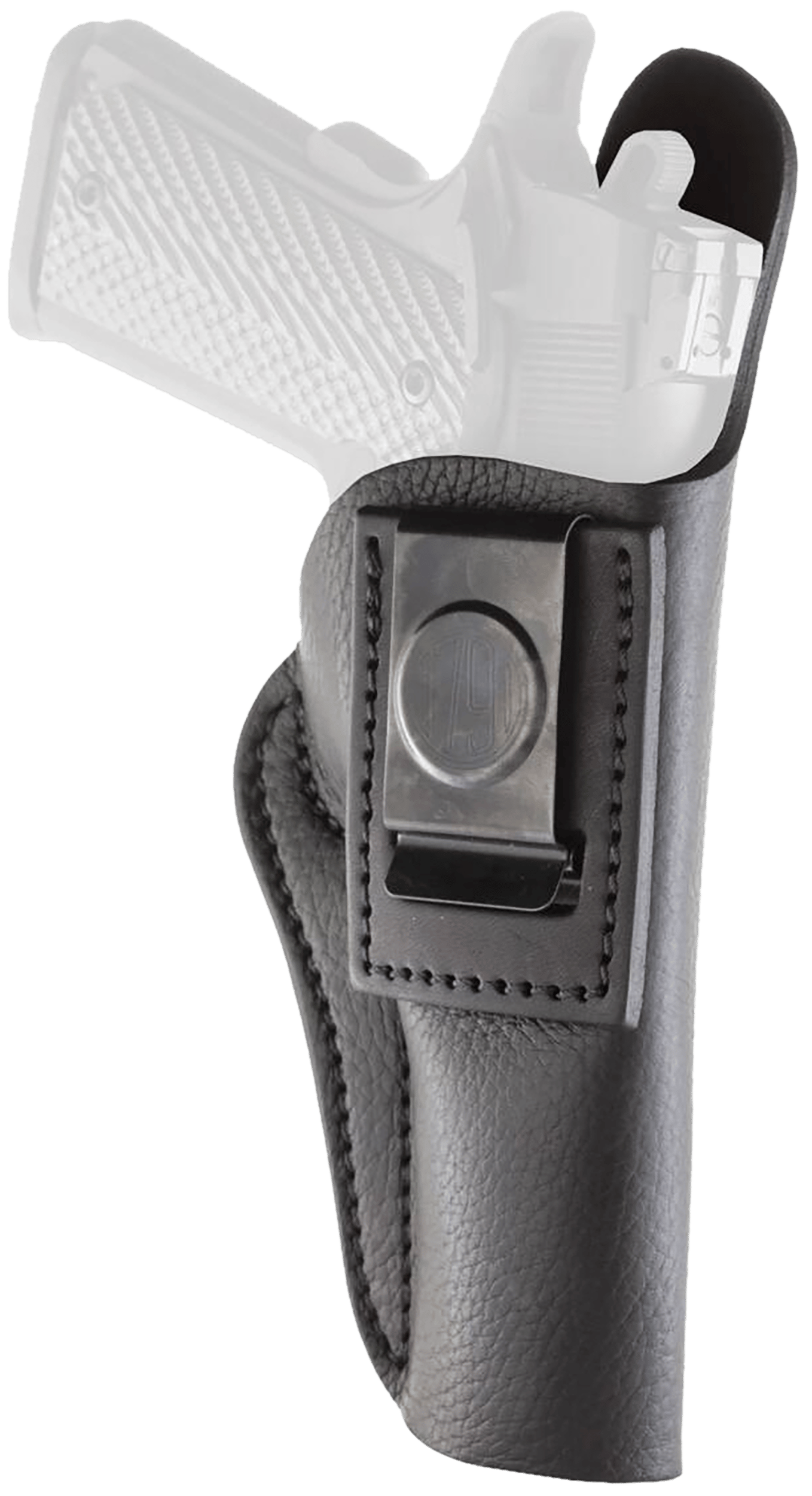 1791 Gunleather SCH6NSBR SCH  IWB Size 06 Night Sky Black Leather Belt Clip Fits Browning Hi-Power/1911 4-5" Right Hand