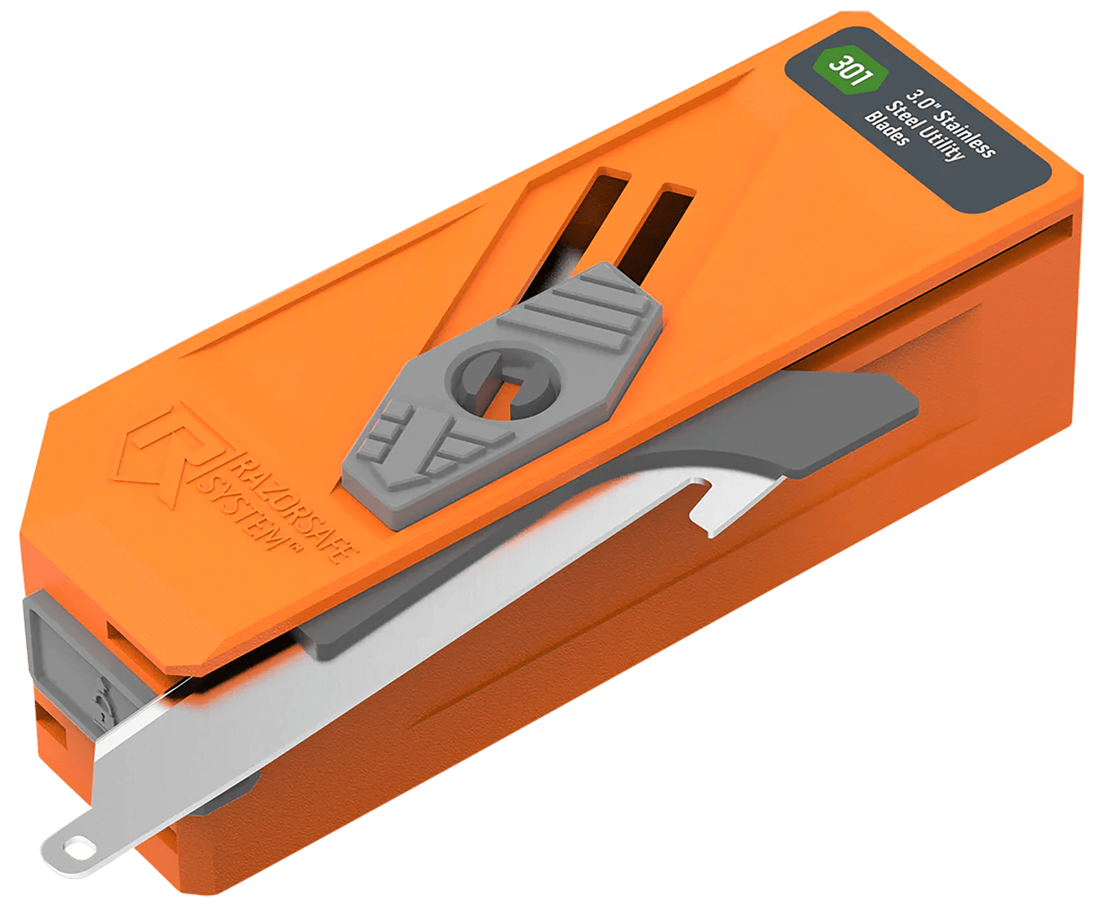 Outdoor Edge RR30D12C Blade Dispenser  Blaze Orange, 12 Drop Point 3" 420J2 SS Blades