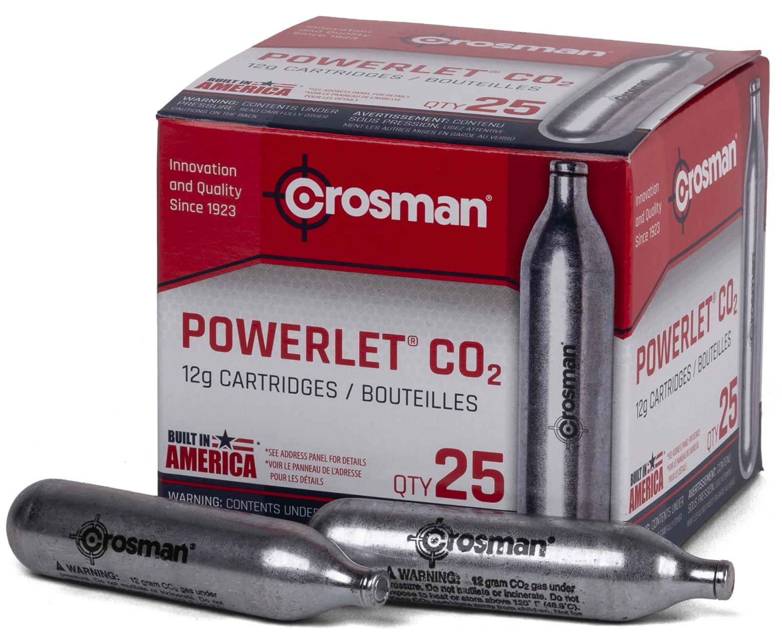 Crosman 2311 Powerlet CO2 12 Grams 25 Per Pkg