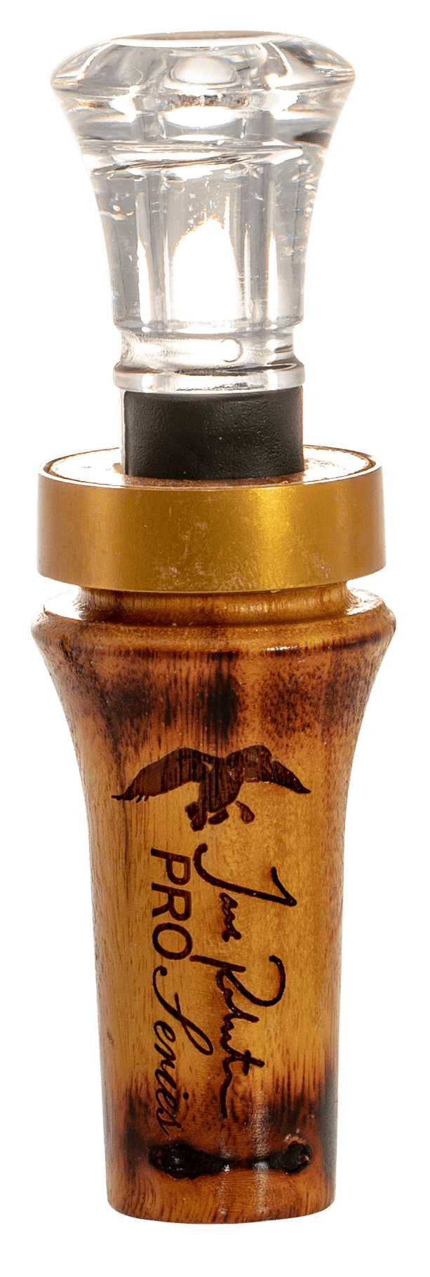 Duck Commander DCPROBH Pro Series Burnt Hedge Open Call Double Reed Mallard Hen Sounds Attracts Ducks Brown Wood