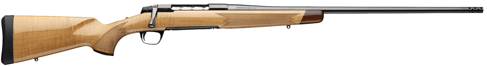 Browning 036080226 X-Bolt 2 Medallion 30-06 Springfield 4+1 22" Blue Polished Threaded Barrel & Drilled & Tapped Carbon Steel Receiver, Fixed Gloss AAAA Maple Wood Stock, Radial Muzzle Brake