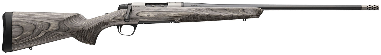 Browning 036092211 X-Bolt 2 Hunter Full Size 243 Win 4+1 22"  Matte Blued Threaded Sporter Barrel, Drilled & Tapped Stainless Steel Receiver, Fixed Gray Laminate Stock, Radial Muzzle Brake