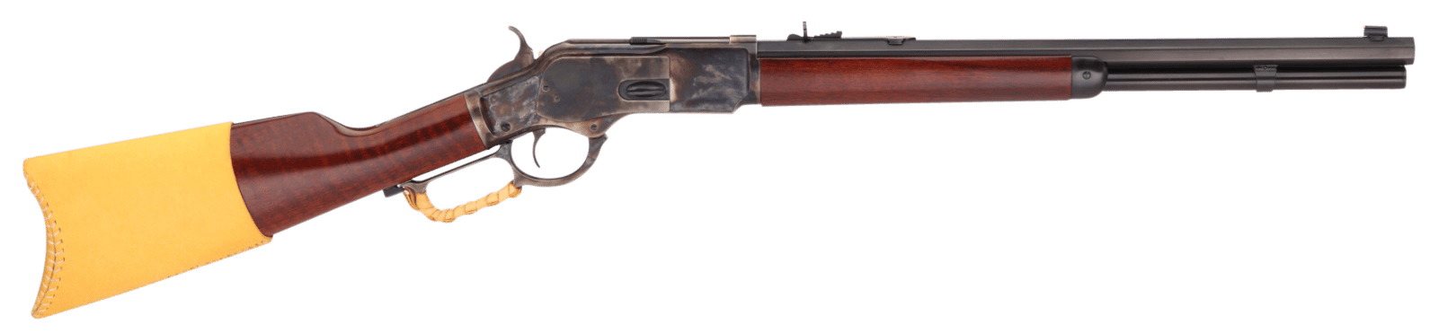 Taylors & Company 550172COM 1873 Comanchero 45 Colt (LC) Caliber with 10+1 Capacity, 20" Blued Barrel, Color Case Hardened Metal Finish & Walnut Straight Stock Right Hand (Full Size)